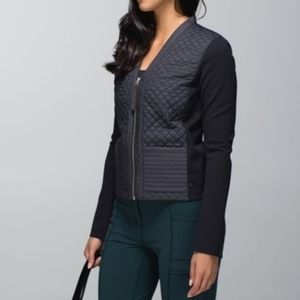 Lululemon Like New Black Quilted Jacket 6